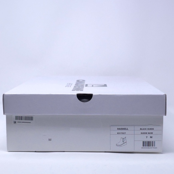 La Canadienne Haskell Black Suede Wedge Booties Waterproof - Picture 9 of 9